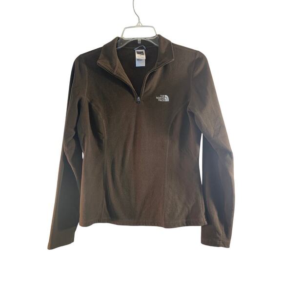 THE NORTH FACE Women’s Brown Fleece 1/4 Zip Pullover / Size: Small - Picture 1 of 8